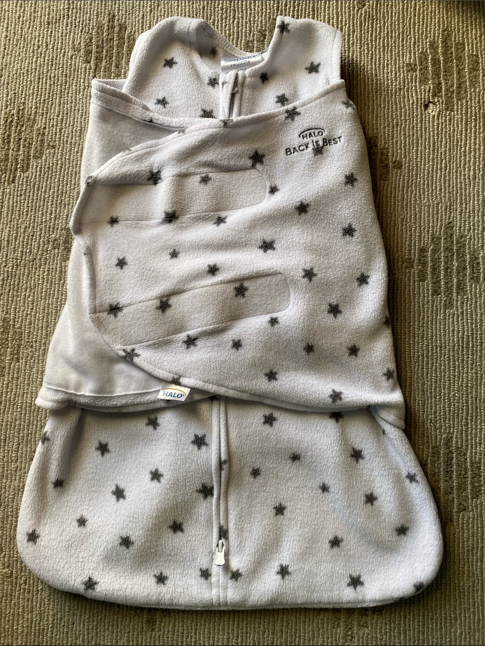 Newborn fleece Halo sleepsack swaddle